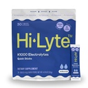 Hi- Lyte K1000 Elektrolity Sticks Unflavored Keto & Performance, 30 Służenia