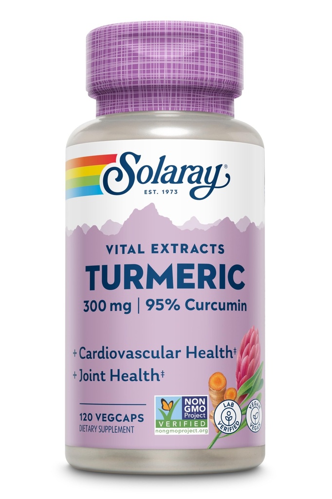 Solaray Gwarantowane Potenność Turmeric Root Extract 300 mg VCapsules, 120 Count