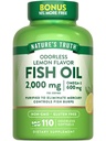 Nature 's Truth Fish Oil 2000mg Budapeszt 124; 110 Softgels Budapeszt 124; Omega-3 Budapeszt 124; Lemon Flavor Budapest 124; Non- GMO & Gluten