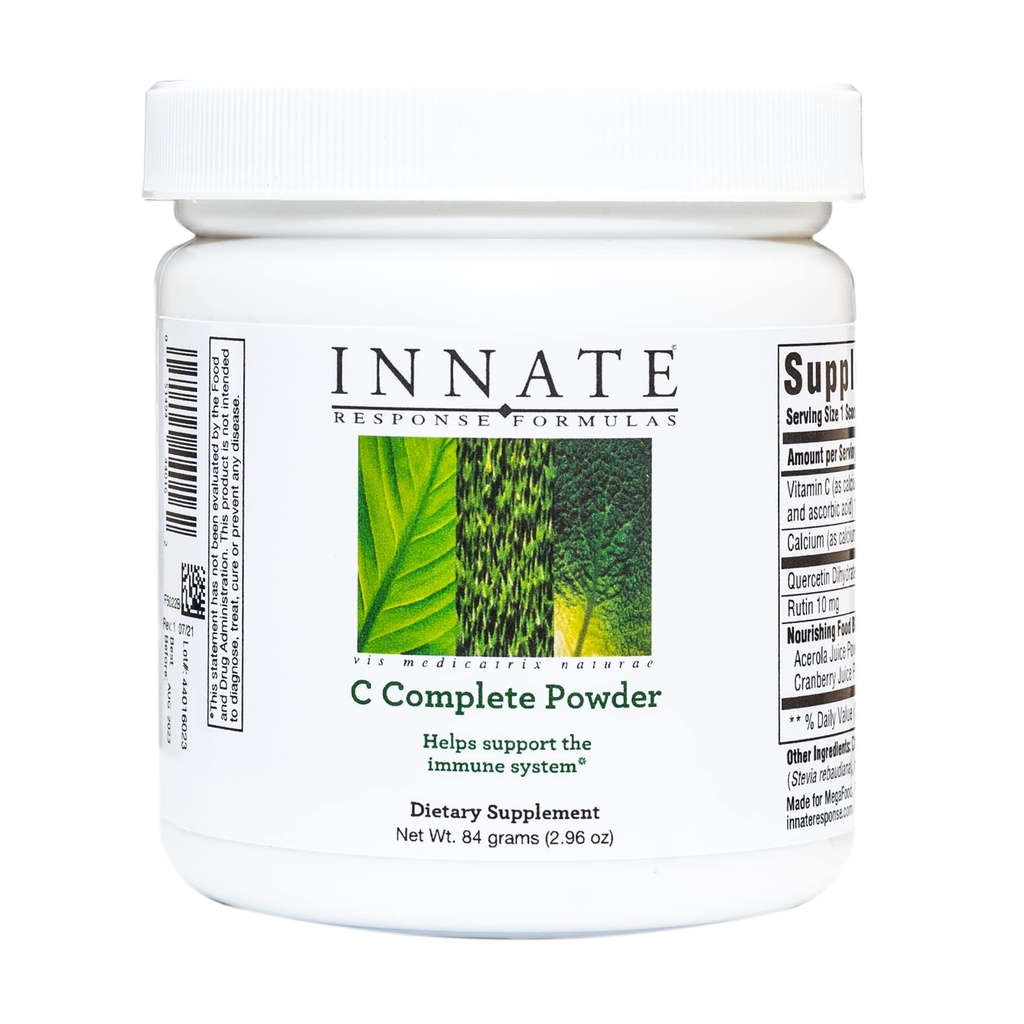 INNATE Response Proples C Complete Powder - Antyoksydant Witamina C Powder Supplement - Pomaga wspierać układ immunologiczny -Wegetarianin i Non-GMO - 2.96 Oz. (30 Służenie)