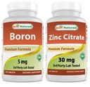Bor 5 mg i Cytrynian cynku 30 mg