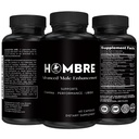 Hombre Mężczyzna Enhancing Supplement - Dodaj 2 w 60 Dni z naszych tabletek rozszerzenia dla mężczyzn wzrost mięśni - Zwiększ rozmiar, siła, Stamina - Wytrzymałość, Wydajność, Energy Booster - 60 Kapsułki