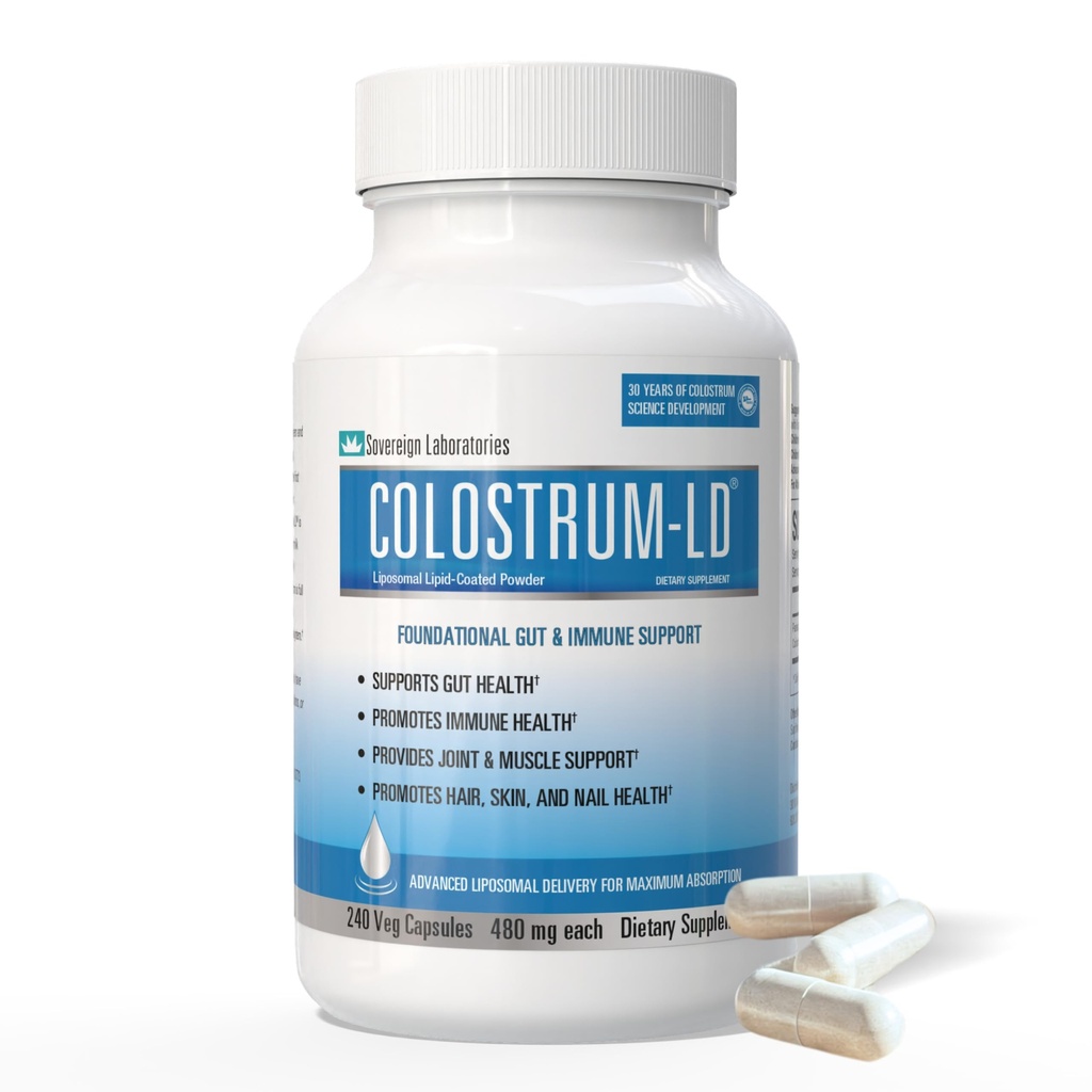 Colostrum- LD Kapsułki Colostrum z Liposomal Delivery - Wysoka absorpcja - 240 Kapsułki