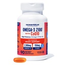 Oceanblue Omega 3 2100 z CoQ10 Bilans 124; Triple Strength Fish Combo Supplement Equipment 124; 1350MG EPA 650MG DHA 150MG DPA z 150MG CoQ10 Bilans 124; Orange Flavor 124; Heart Support 124; 90 Softgels