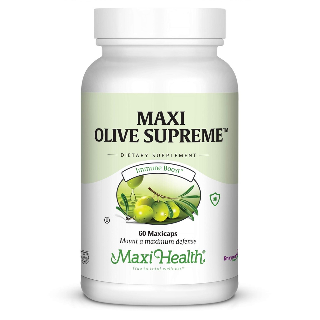 Maxi Health Olive Supreme - Olive Leaf Extract Supplement- Immune Booster - 60 kapsułki - Kosher
