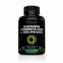 Glukozamina Chondroitin MSM z New Zealand Green- Lipped Mussel 124; Wsparcie wspólnej elastyczności, Tkanka przyłączeniowa, Chitlage Health