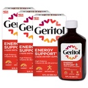 Geritol Płynna witamina i suplement żelaza, Wsparcie energetyczne, Zawiera wysokiej mocy witaminy B- Witaminy i żelaza, Przyjemne Degustacja, Łatwe połykanie, Brak sztucznych słodzików, Non-GMO, 12 Oz, 3 Pack