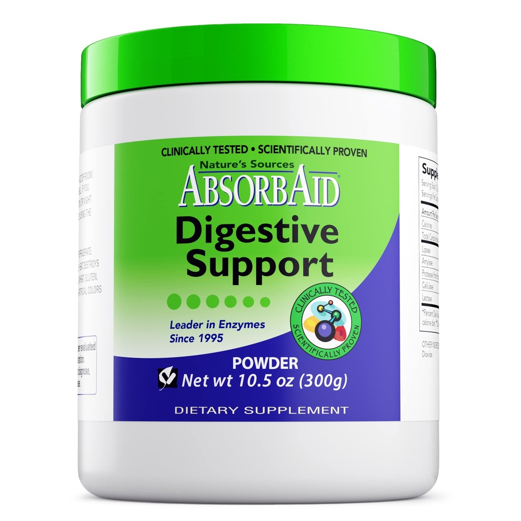 AbsorbAid Digestive Enzymes 300 Grams, udowodnione, aby zwiększyć wchłanianie witalnego składnika odżywczego do 71%
