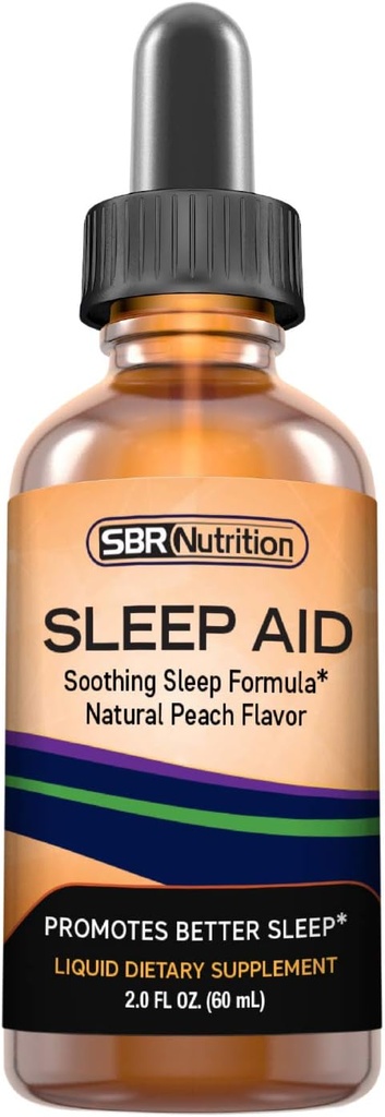 Natural Sleep Aid Liquid Drops z 5 mg melatoniny 124; Suntheanine, Rumianek, GABA, Wellness Formula Vivine 124; Soothing Extra Siła Sublingual Supports Sleep, Sleeplenness, Jet Lag Budapest 124; 2 fl oz