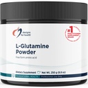 Designs for Health Vegetarian L glutamine Powder - Pure 3000mg Acid Supplement - Promotes Muscle Recovery, Gut + Immune Support - Non-GMO Gluten Free Drink Add- in (83 Servings / 250g)