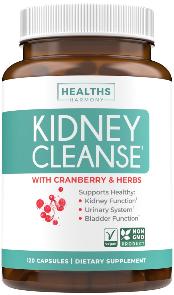 Chanca Piedra Nerka Cleanse Detox & Naprawa - Herbal Wątroba & Nerki Suplement wsparcia z Cranberry Astragalus & Więcej do czyszczenia wsparcia ochronnego - Vegan Non-GMO & Lab zweryfikowany (4 Miesiąc dostaw)
