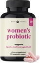 3- in-1 Womens Probiotic - 60 Służenia - 12 Unikalnych Cieśnin, Prebiotyki, D- Mannoza, & Żurawina dla zdrowia trawiennego, Zdrowie pochwy i Wsparcie immunologiczne - Prebiotyki i Probiotyki dla kobiet 124; pH Równowaga