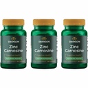 Swanson Zinc Carnosine (PepZin GI) - Natural Supplement Promotion Gastric Health & Digestive Support - Wsparcie równowagi mikrobialnej w żołądku - (60 kapsułek) (3 opakowania)