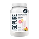 Izopura Przezroczysty proszek izolacyjny z serwatki, Laktoza wolna, Gluten wolny, naturalnie pachnący, Tropikalny Punch, 20 g białka na porcję, 1,9 Lbs, 36 Serwacji (Packaging May Vary)