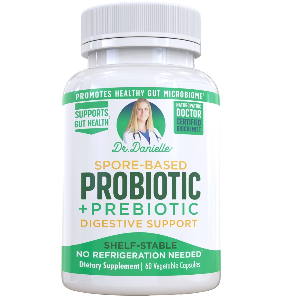 Dr Danielle Probiotic - Probiotyki dla Kobiet i Mężczyzn, Dorośli przez Dr. Danielle - Poduszka Stabilny suplement Probiotyczny - Bez potrzeby chłodzenia - Bacillus - 60 Kapsułki