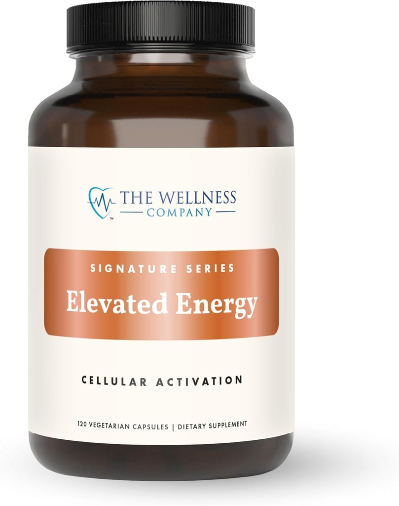 Wellness Company Podniesiona Energia 124; 120 Kapsułki (2 miesięczne dostawy) 124; Natural Energy Booster z Herbal Extracts 124; Non- GMO, Vegan, Gluten Free