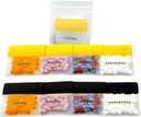 Pigułki AM / PM Pouch Bags for Travel 7- Day, Pigułki wielokrotnego użytku z Days of The Week Labels, Duża pojemność dla witamin i suplementów, Pigułki, Wielozadaniowy Organizator Medycyny (z Pigułki Cutter)