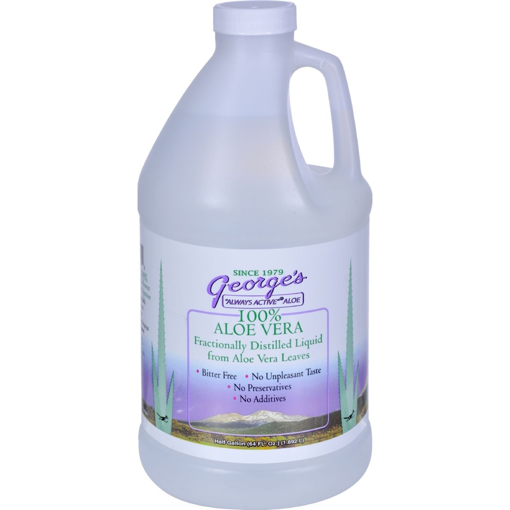 Aloe Vera Liquids Drink 64 oz George 's Always Active Aloe 64 Fl Oz (Opakowanie po 1)