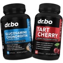 Glukozamina Chondroitin MSM Turmeric & Tart Cherry - Joint Health Supplement Knee Bone & Joints, Oczyszczenie kwasu moczowego Flush Antioksydant Pills - Joint Support Pills & Tart Cherry Extract kapsułki