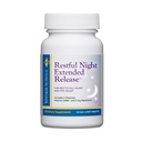 Dr Whitaker Restful Night Extended Release Melatonin Sleep Aid pomaga upaść w sen i pozostań na dłużej z Dual- Layer, Rozszerzona technologia release, 30 Tablets (30 Day Supply)