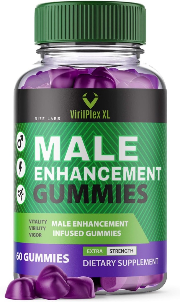 VirilPlex XL Męskie Gummies Performance, Formuła Premium dla Zdrowia i Wellbeing, VirilPlex XL dla mężczyzn Gummys do dostarczania maksymalnych korzyści wydajności, VirilPlexXL Gomitas (60 Gummies)
