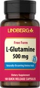 Lindberg L kapsułki glutaminowe dla kobiet i mężczyzn 124; 500 mg 124; 100 tabletek 124; suplement wolny 124; nie- GMO, Gluten wolny