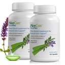 AloeCure VeraFlex Natural Joint Health Supplement with USDA Organic Aloe Vera - Plant- based Capsules to Support Joint Comfort, Mobilność i Elastyczność - 60 Capsules x 2 Btls
