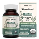 Organic Saccharomyces Boularii - 10 Billion CFU - Klinicznie zwalidowane CNCM I- 1079 Probiotic Strain - Gut, Trawienie i Zdrowa Kopuła Wsparcie - First Organic Form of S. Boulardii Probiotic - 60 Count