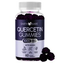 Quercetin Gummies z Elderberry, Cynk & Witamina C - Suplement wsparcia immunologicznego - Przeciwutleniacz & Sezonowe Wellness - Wegan, Non-GMO, Natural Berry Flavor - 60 Gummies