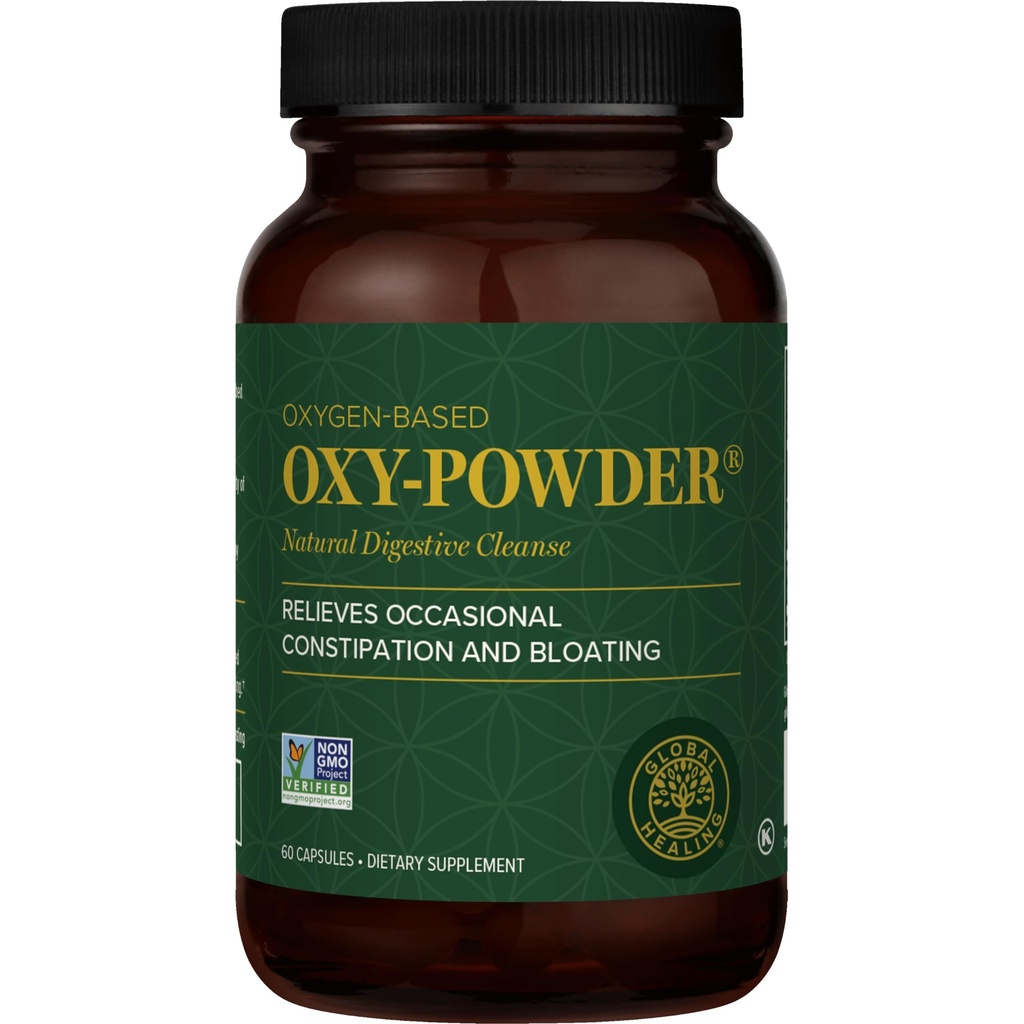 Global Healing Oxy- Powder Colon Cleanse, Zaparcia Relief dla kobiet i mężczyzn, Magnezu tlenek Colon Cleanser & Detox dla utraty wagi, Gut Cleanse Detox dla kobiet i mężczyzn