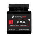 Youtheory Men 's Maca - Vegan Maca Supplement for Men - Wsparcie energii, Stamina & Endurance * - Dairy, Soy & Gluten Free - 120 Kapsułki warzyw
