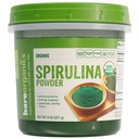 BareOrganics Spirulina proszek - Organic Superfood Proszek - Wegan, Non-GMO, Gluten- Free - Wysokie białko, Antyoksydant- Bogate na koktajle, soki, shakes & Daily Wellness, 8 Oz