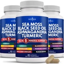 NOWY ROK Krzemionka morska Moss, olej z nasion czarny, Ashwagandha, Turmeric, Bladderwrack, Burdock - z Manuka, Honey Dandelion, ACV Black Pepper Gluten Free