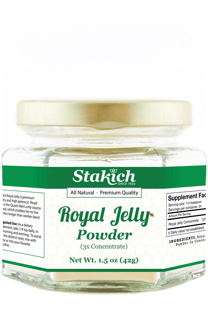 Stakich Royal Galaretka w proszku - 1.5 unce - 3X Koncentrat - Zamrożenie Suszony, Czysty, Naturalny