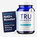 TRU NIAGEN - Opatentowany nikotynamid Riboside NAD + Suplement. NR Wspiera metabolizm i naprawę energii komórkowej, witalność, zdrowe starzenie się serca, mózg i mięśnie - 60 Sług / 120 Kapsułki