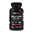 Witabod Melatonina 20 mg - 240 Szybko Rozpuścić tabletki - Beznarkotykowy - Naturalny Jagodowy Flavor - Wegetarianin, Non-GMO, Gluten Free 240 Count (Pack of 1) (240 Count (Pack of 1))