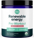 Ora Organic Natural Pre Workout Powder - Raspberry Lemonade Flavor- Zapewnia Jitter Free Energy, Focus, Hydration, & Endurance - Wegan, Certified Organic, Soy, Dairy, & Gluten Free, 20 Sługi