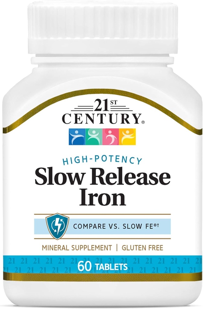 21 Century B 12 2500 mcg 110 Count & Slow Release Iron 60 Count