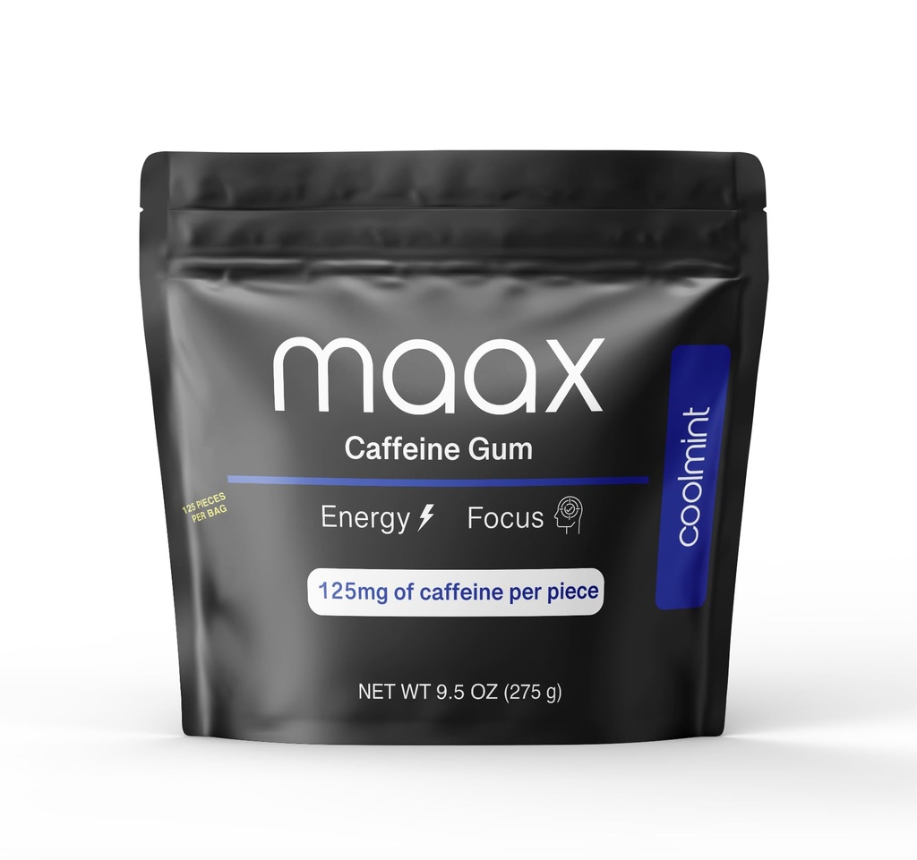 Maax Cafeline Energy Guma 124; Focus Gum 124; 125mg kofeiny na sztukę