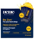 BeMe BeZen Sleep Assistance Supplement Natural Without Melatonin - 2X Wchłanianie niż pigułki - Pomoc snu dla dorosłych z magnezu, Ashwagandha, Rumianek, L- Theanine & GABA - Pyszny ananas