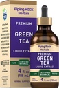 Piping Rock Green Tea Extract Liquid 124; 4 Fl Oz XI124; Premium Herbal Supplement XI124; Wegetarianin 124; Alkohol wolny 124; Non-GMO, Gluten Free