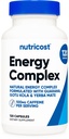 Nutricost Natural Energy Pills Complex 120 kapsułki, 100mg kofeina - Gluten Free - Non-GMO