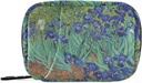 Naanle Irises Van Gogh 7 dzień pióro torba Travel Pill Organizator z Zipper Portable Weekly Case Compact Rozmiar dla posiadacza suplementu witaminy