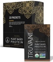 Proszek Truvani Vegan Pea Protein 124; Czekoladowy 124; 20g Organic Plant Based Protein 124; Pojedyncze Podróże Pakiety 124; 10 Służenia 124; Keto 124; Gluten & Dairy Free 124; Niskie węglowodory 124; Nie Dodano cukru