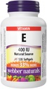 Webber Naturals Witamina E Naturalne Źródło Softgel, 400 IU- 120 Softgels