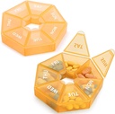 2PCS Cotygodniowy Pill Organizator Duży 7-dniowy Pill Box Organizator Codzienne leczenie Case for Witamina Fish Oil Pills Suplementy Artretyzm Przyjazny