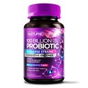 100 Miliard CFU Probiotic - Daily Digestive Gut Health Supplement for Men & Women - Lactobacillus acidophilus, Bifidobacterium & Prebiotics - Non-GMO, Gluten & Dairy Free, Shelf- Stable - 60 kapsułki