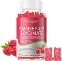 Magnezu Gummies Gummee Sugar Free, Magnezu suplement potasu z witaminą D3, B6 do snu, Stres, Relief mięśni, Nerwy Wsparcie zdrowia dla dorosłych, 180 Malina Flavor Gummy