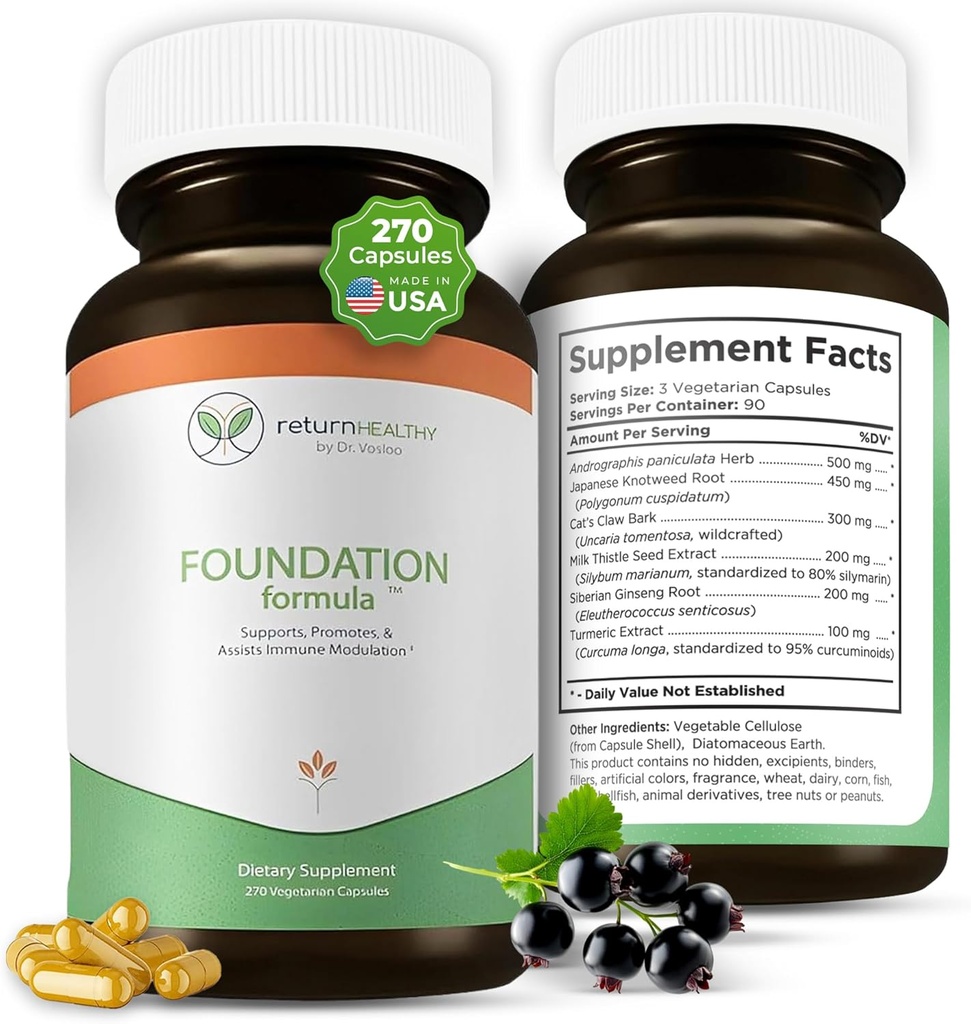 Formuła 124; Tick Immune Supplement Supples 124; z japońskim Knotweed Root, Kot 's Pazur, Mleko Thistle 124; Resveratrol Supplement Supplement Supplement 124; Non-GMO, All- Natural & Vegetarian, 270 Kapsułki