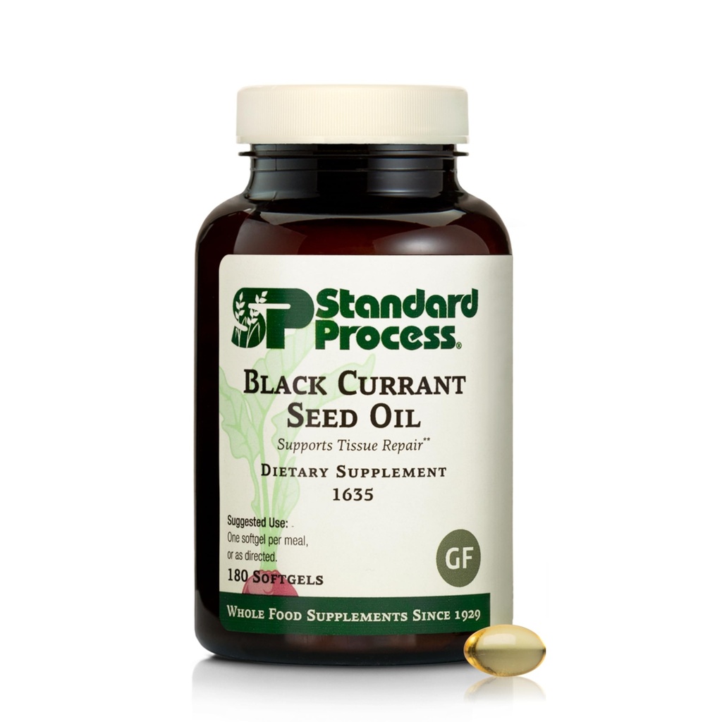 Standard Process Black Porzeczka Olej Nasienie Suplement diety - Gluten- Bezglutenowe Zdrowe wsparcie immunologiczne - Natural Tisk Care - 180 Softgels